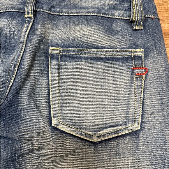 Diesel size 29 capri lengh EUC Blue Flare Wide Leg Jeans with Authentic Fading - Picture 4 of 12